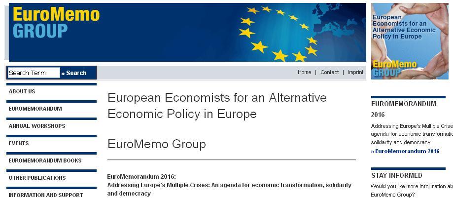 EuroMemorandum 2016: Addressing Europe’s Multiple Crises