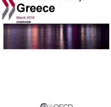 OECD 2016 Report: Reforms in Greece Start Bearing Fruit; Tackling Inequality Crucial to Recovery