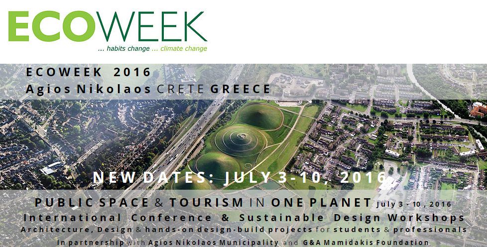 Ecoweek 2016: Public Space & Tourism in One Planet in Crete