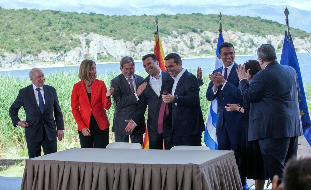 Prespa Agreement credits Nikos Arvanitidis EPA