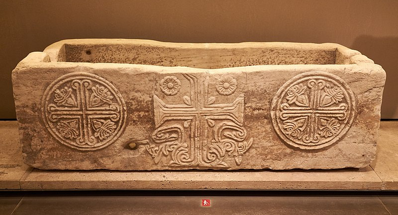 800px Marble monolithic sarcophagus. 11th cent. A.D