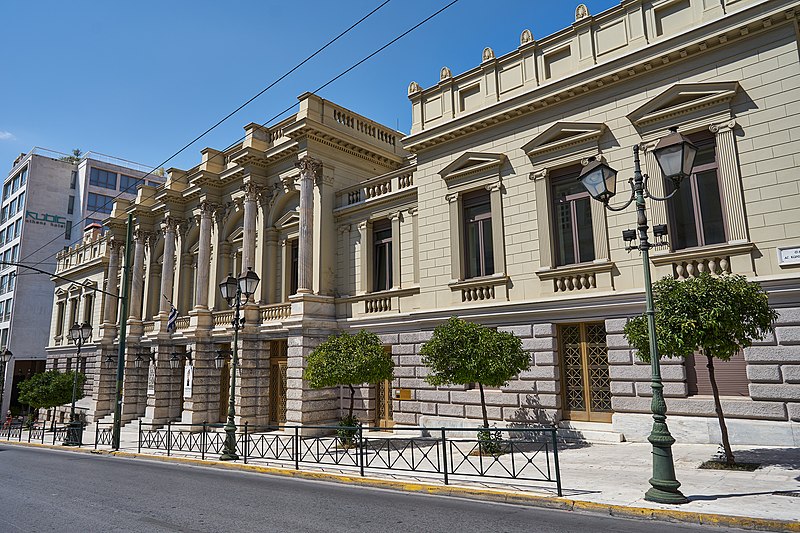 800px The building of the National Theatre of Greece on Agiou Konstantinou Street on August 16 2020