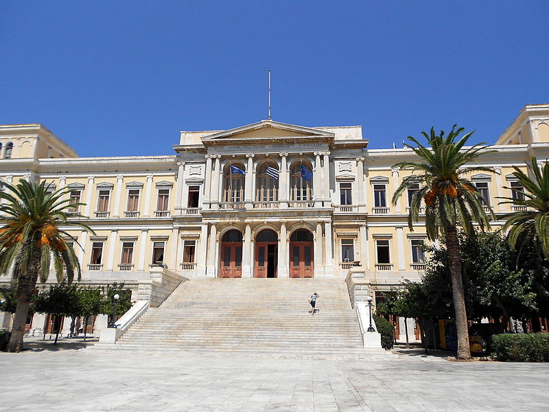 Ermoupolis City Hall Facade 02