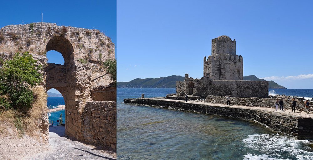 The castles of Methoni and Koroni