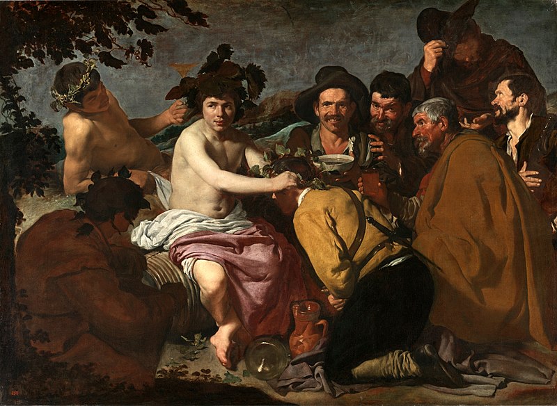 800px Velázquez El Triunfo de Baco o Los Borrachos Museo del Prado 1628 29