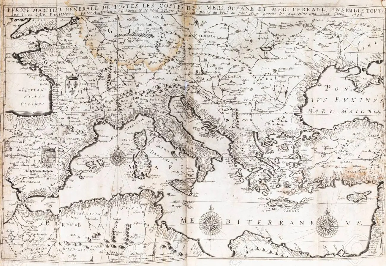 149540238 old map of southern eu