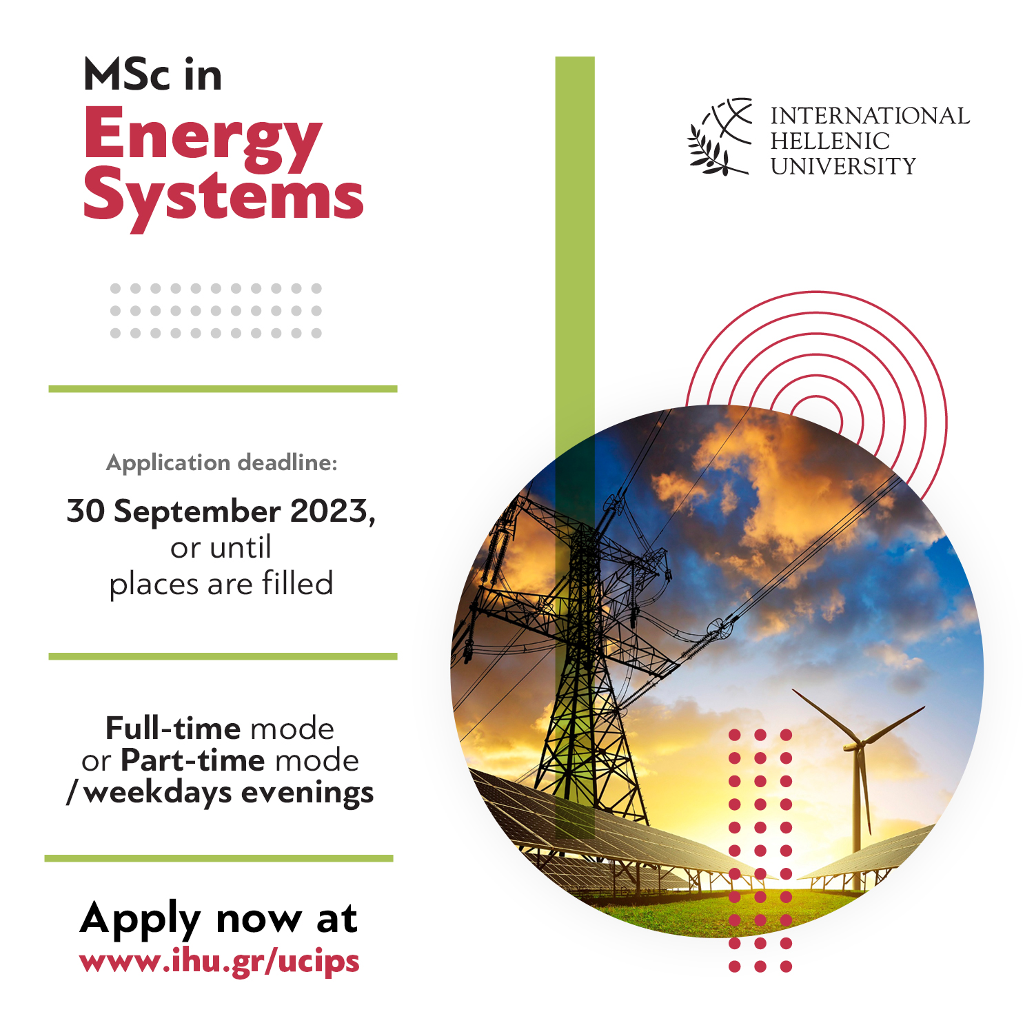 SiG Masters | MSc in Energy Systems at IHU - Greek News Agenda